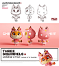 【三只松鼠·国潮盲盒手办】Garage Kit