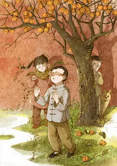 《童年·游戏》—— starry阿星__涂鸦王国插画
曾经的玩伴早已渐行渐远，如今回想起，轻闭眼，心中默念：至少，在我的青葱岁月中，有过你们。