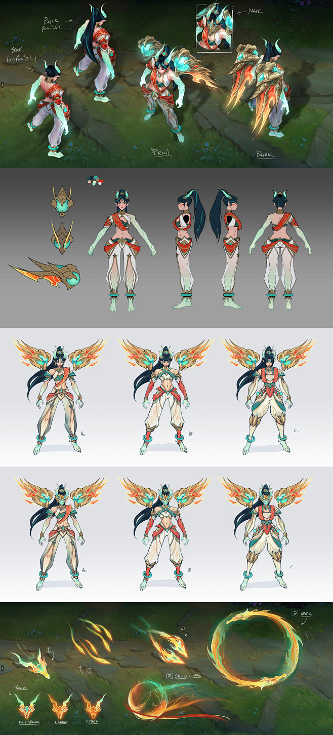 天龙之子 卡莎 角色设计（by Rica...
