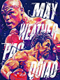 artwork of Floyd Mayweather, Jr. vs. Manny Pacquiao fight : if you love MMA, you'll love the UFC & MixedMartialArts inspired fashion at CageCult: http://cagecult.com/mma: 