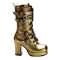 gold steampunk boots