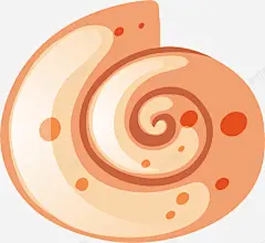 海洋生物橙色贝壳 页面网页 平面电商 创意素材