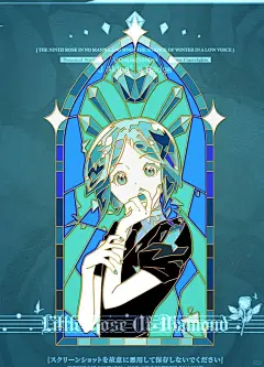 宝石之国 秋叶原彩窗系列金属徽章设计 - 小红书