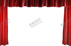 窗帘 【酷图网】窗帘,红色,png,装饰品,图片,素材,开幕,表演,布,