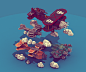 Sky Chase - Voxel Art : Concepts in voxel art for a projet of a shoot'em up game.