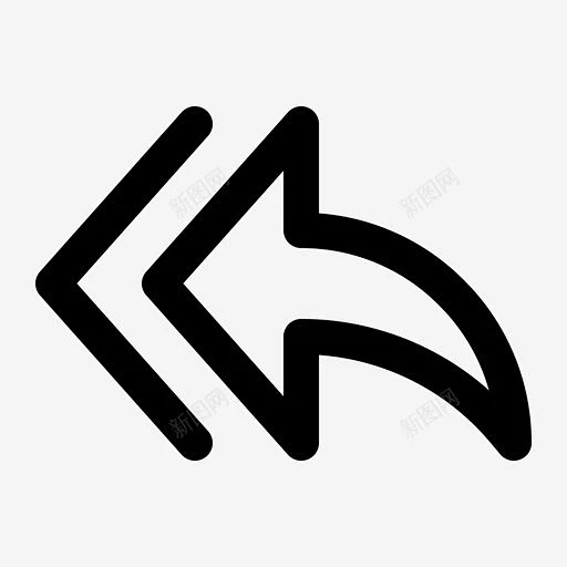 双退箭头还原图标 免费下载 页面网页 平面电商 创意素材-花瓣网