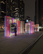 hou de sousa's iridescent ziggy installation opens in new york's flatiron plaza designboom