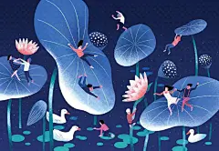 插画｜在色彩中遨游，韩国插画师ahra kwon作品欣赏_series