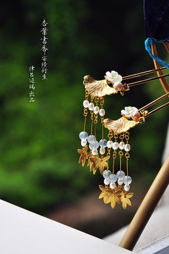 【簪花旧事】中国风古典汉服发簪 手作【律...