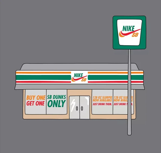 711便利店疑似换LOGO？竟然还和耐克联名？？-花瓣网