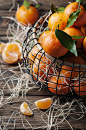 Sweet fresh tangerins on the vintage table by Oxana Denezhkina on 500px