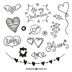 【手绘涂鸦中可能用到的几百种基础元素】对于经常手绘涂鸦或者喜欢做记录手帐的同学，可能会遇到如何通过简单有趣的图形来表达自己的生活想法。几百个基本的涂鸦元素可以帮到你，闲暇时间就可以拿来练习。