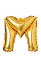 Letter M from English alphabet of balloons