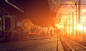 General 1333x797 train station sunlight bokeh power lines cobblestone lens flare railway utility pole