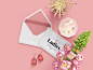 Beauty: Stationery, Cosmetics, Wedding, mockups : Awesome Mockup Scene Generator