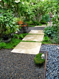 【庭院元素】花园铺装的应用设计——砾石篇