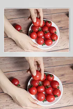 圣女果照片水果照片摄影图杂志插图手机壁纸