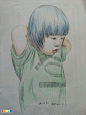 雨田_Tooony彩铅画欣赏，附步骤 彩铅画