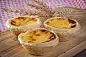 Egg Tart on woodenEgg Tart on wooden
