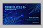 Technology and future banner template