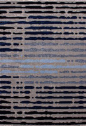 Very Large Modern Quality Blue Stripes Area Rug 6'7" x 9'6" Carpet:Amazon:Home & Kitchen