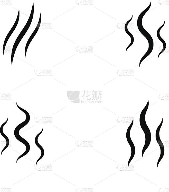 烟流向量香气图标气味集