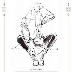 男翘二郎腿坐姿插手图片_单人pose动作参考图片素材-花瓣网