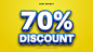 Editable discount promotion, text effect 3d text effect