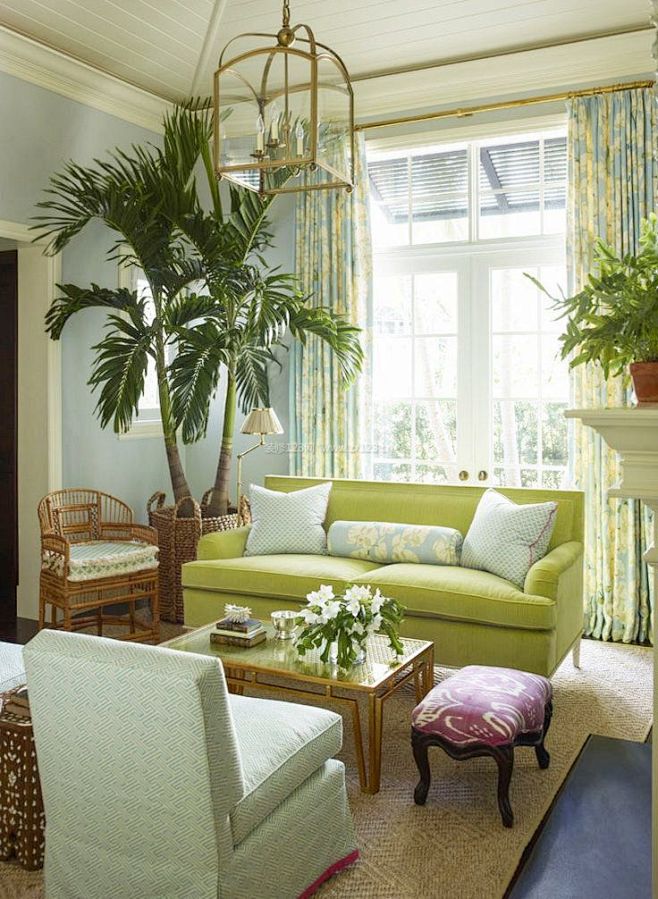 时尚家居客厅沙发颜色装修设计图片