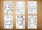 25 Cat Girls Grayscale Neko Anime Girls Coloring Page Kids image 5