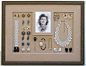 Mom's antique jewelry and photo shadowbox: 