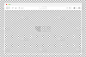 透明的浏览器窗口。网站模型框架。计算机浏览器的可编辑模板。空的桌面屏幕布局。薄网页框架。自定义背景。