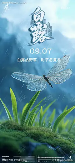 白露与蜻蜓_源文件下载_PSD格式_1181X2557像素-壁纸,蜻蜓,节气-作品编号:2025090717047117-志ˌ设’网