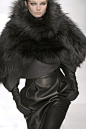 Luxurious! #black #fur #leather #black: 