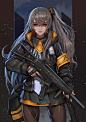 UMP9, Daejun Park (Gae Go) : GIRLS` FRONTLINE fanart