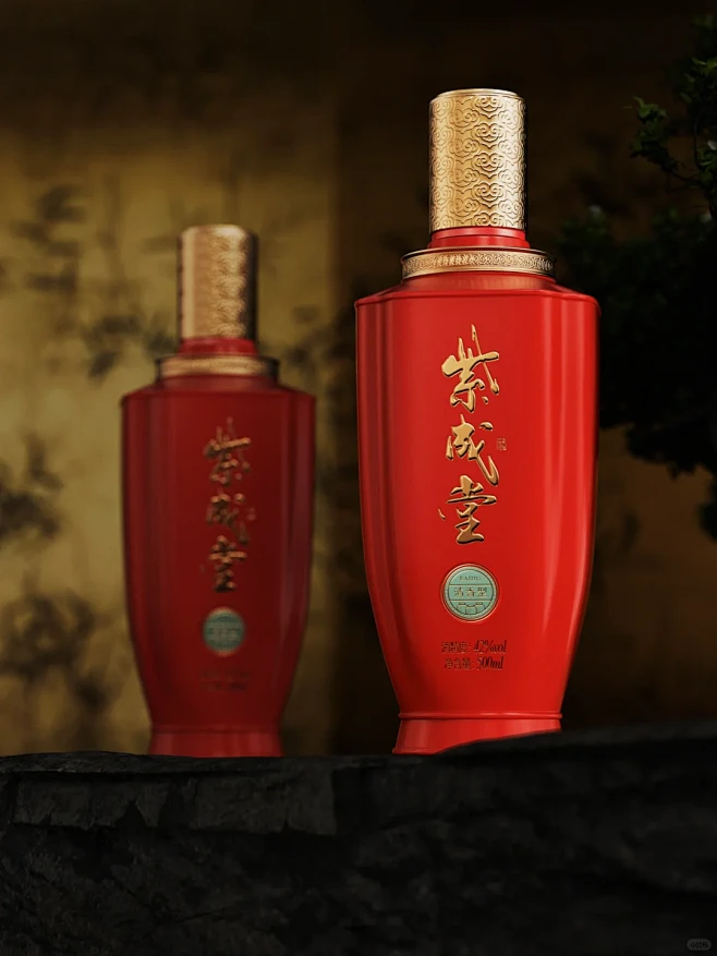 白酒包装设计丨紫成堂 - 小红书