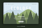 Free vector ecology concept landing page template