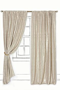 Love the luster and sparkle these window coverings provide. Perfect bedroom! Gilded Waves Curtain #anthropologie, #PinToWin
