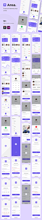 #APP模板#
干净时尚金融银行钱包收入开支转账图表app ui源文件 xd模板
