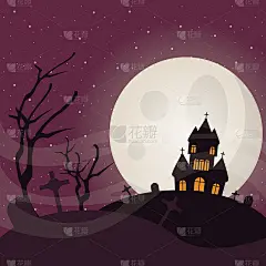 万圣节有趣和可怕的卡通