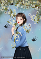 民国风女学生插画