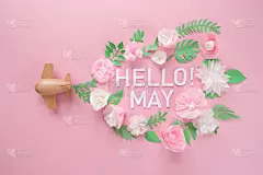 小木制玩具飞机幸运由花