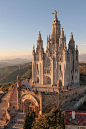 cool   The Sagrat Cor church on top the Tibidabo mountain in Barcelona.  Read More by rendbk... #barcelona #church #cor #in #mountain #on #sagrat #the #tibidabo #top