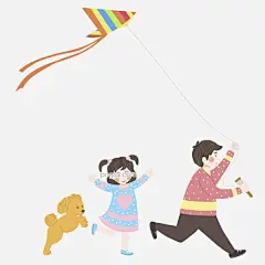 卡通春天放风筝的两个小孩插画设计图片大小2000x2000px 图片尺寸744.36 KB 来自PNG搜索网 pngss.com 免费免扣png素材下载！插画#春分#春天#放风筝#风筝#卡通#男孩#女孩#清新#人物#小狗#装饰图案#