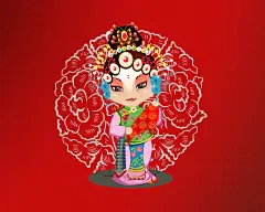 1024Q版京剧人物 壁纸3壁纸,Q版京剧人物壁纸图片 