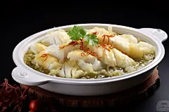 美味菜肴酸菜鱼餐饮摄影图