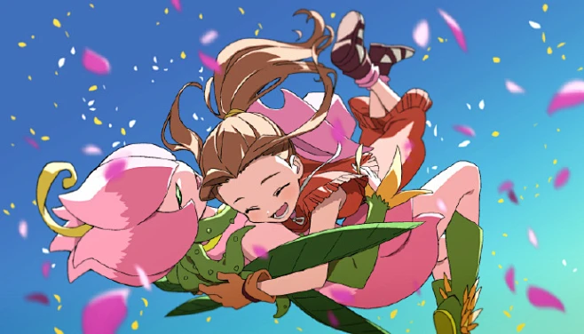 太刀川美美&花仙兽 twi：sc_ome #数码宝贝# -花瓣网