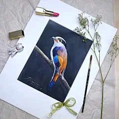 一个人，
既可以深思熟虑地忠于自己的选择，
也可以不假思索地忠于自己的心。
#水彩##手绘是一种信仰##水彩教程# ​​​​