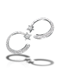 香奈儿18K白金耳环 - 镶嵌珍珠和钻石 - 香奈儿COMETE高级珠宝系列