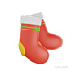 圣诞袜 socks @到位啦UI素材 圣诞节3D图标